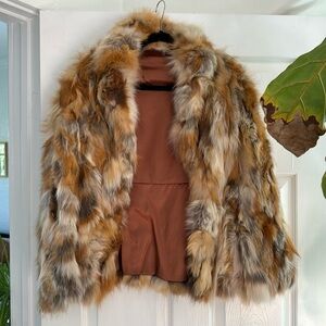 real fur vintage coat